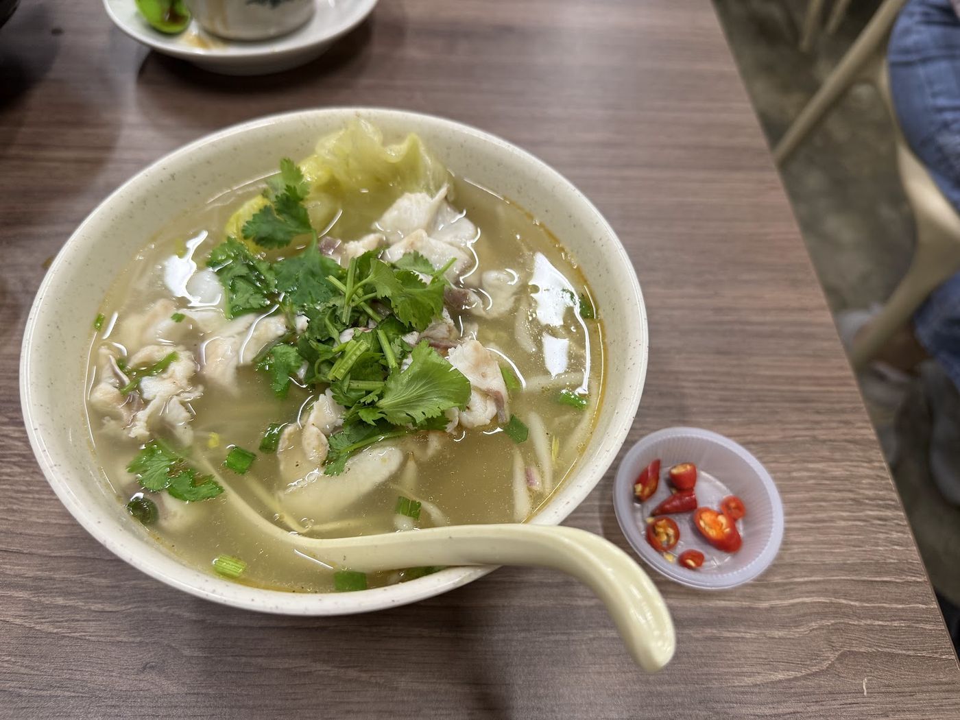 Fish slice soup